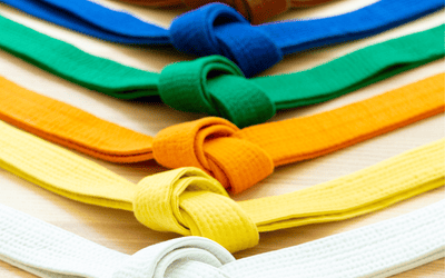 Belts for martial arts jackets