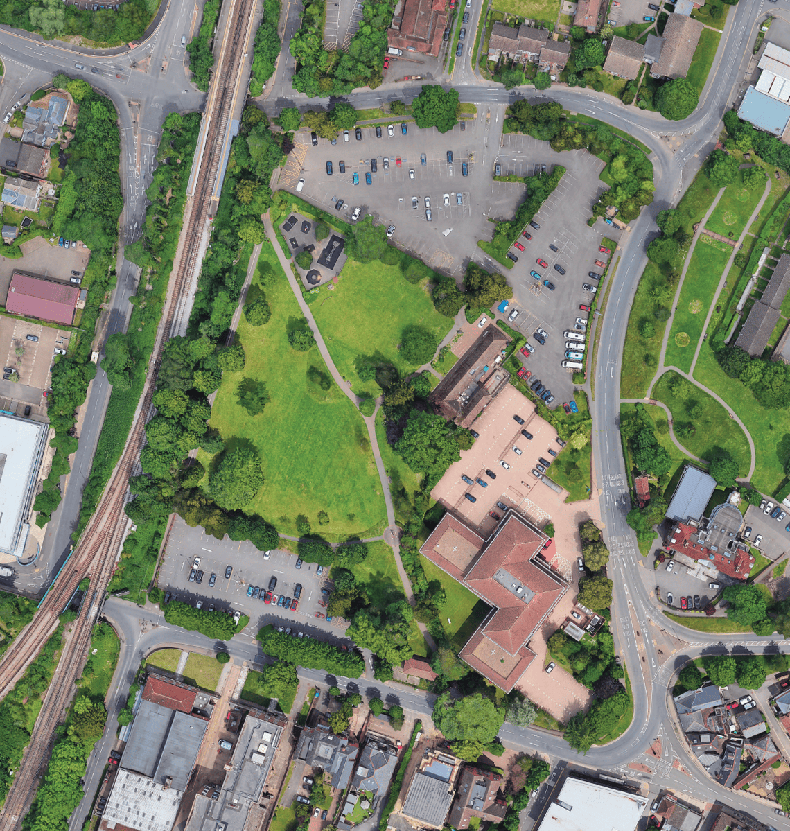 Satellite image of the existing Bull Hill