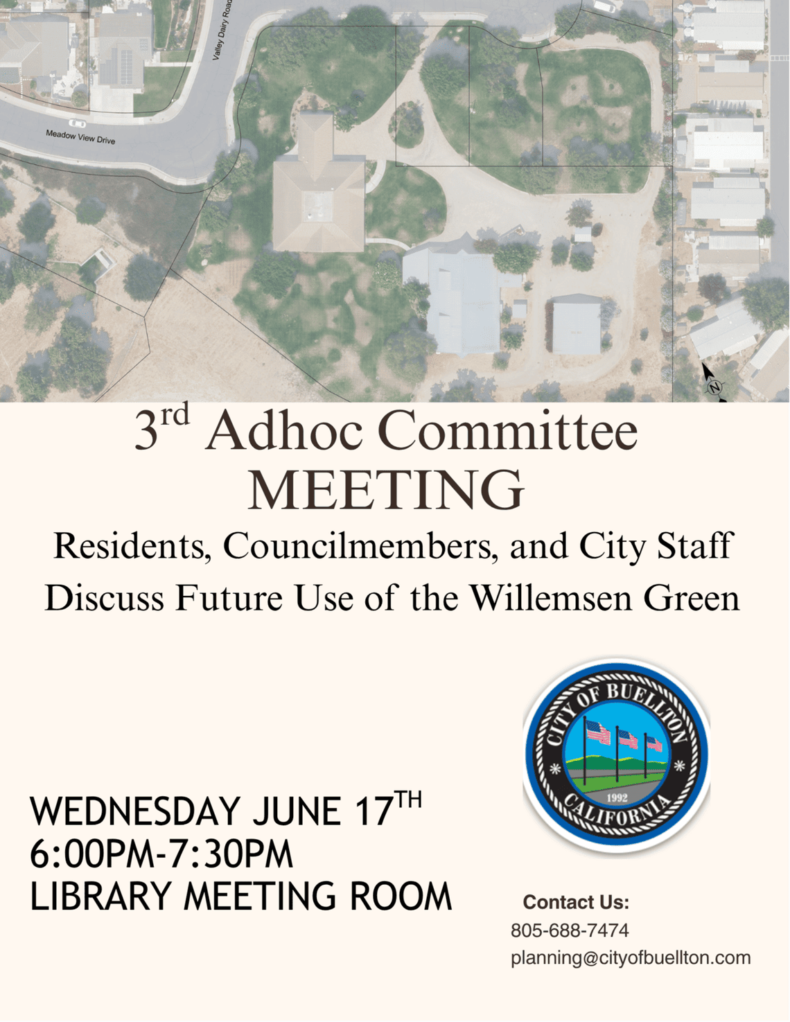 Flyer for Ad Hoc Meeting