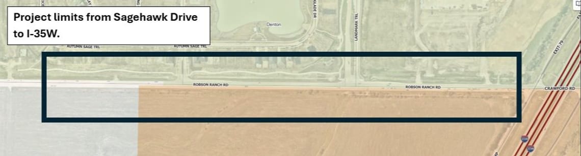 Limit from Sagehawk to I-35W.