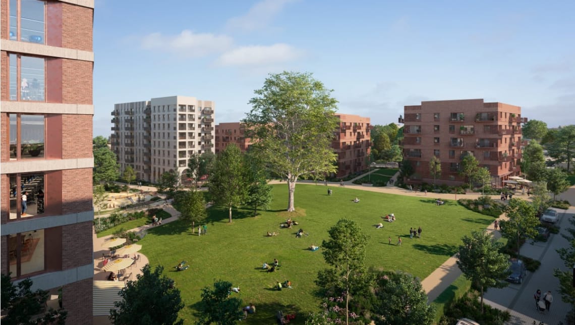 A CGI of the proposed Red House Gardens