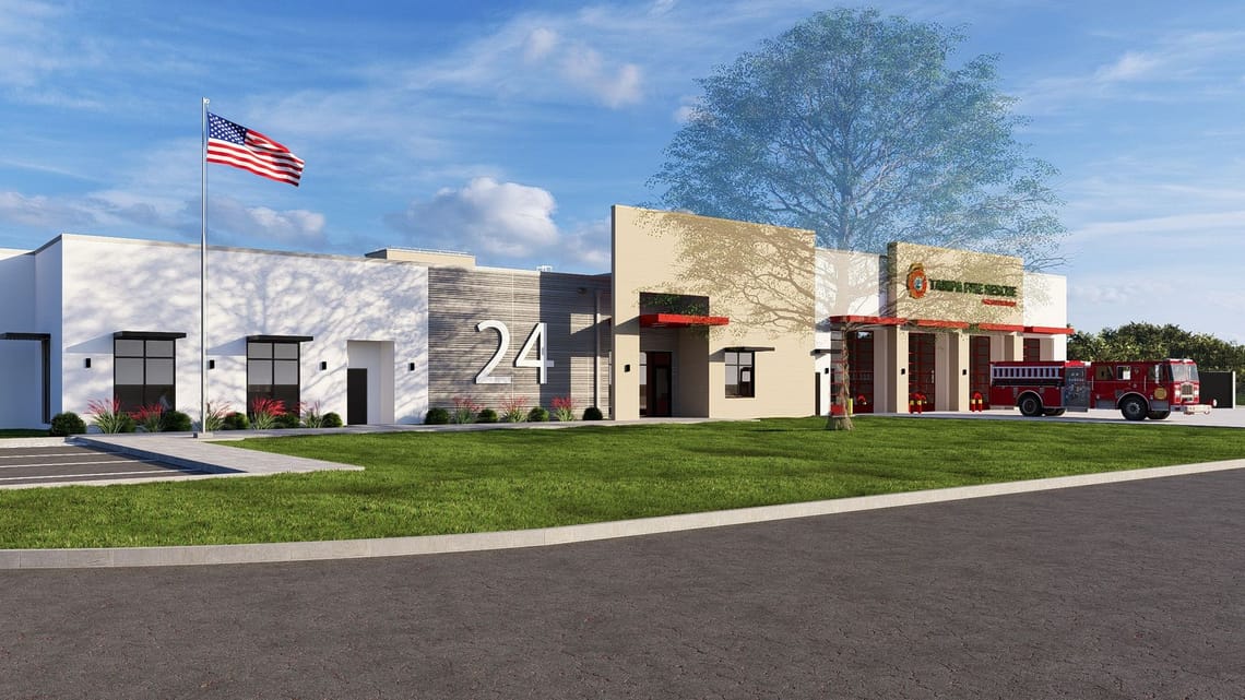 Rendering of Fire Station #24