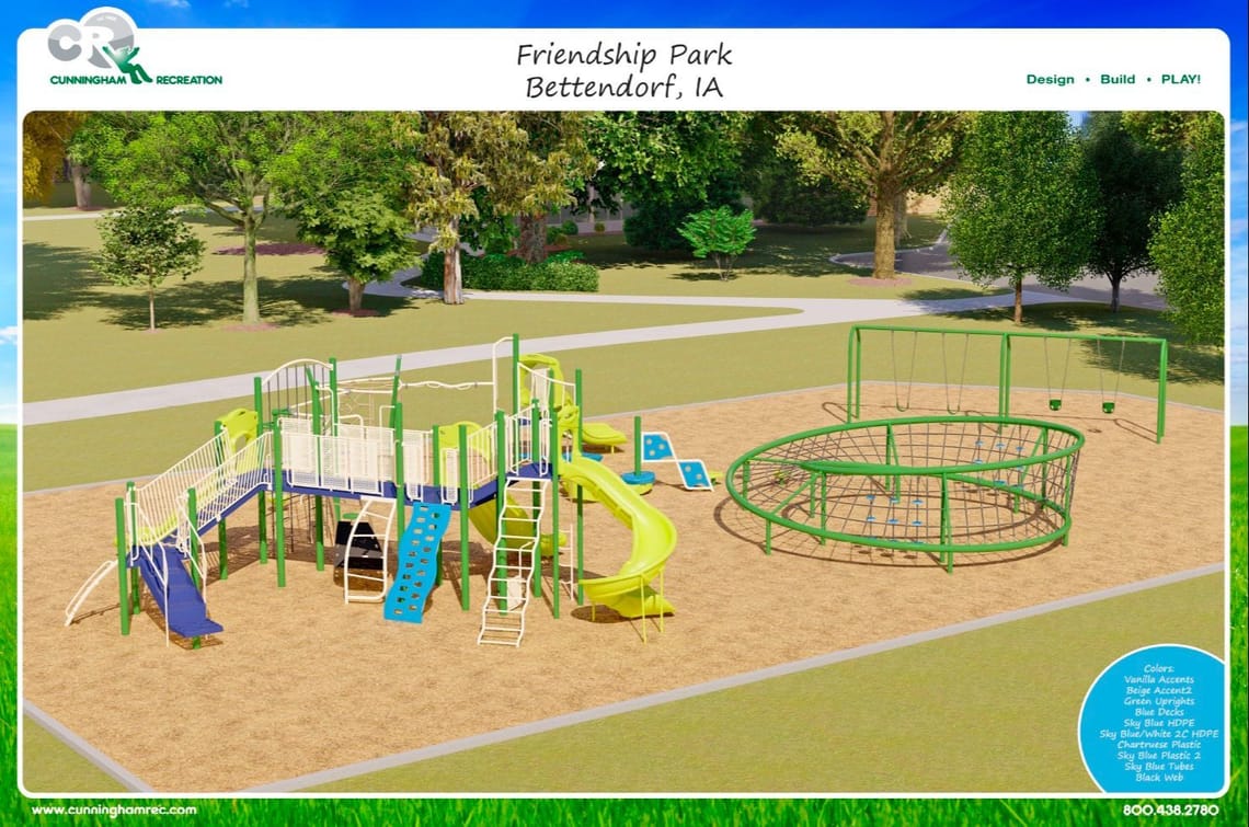 Rendering of Friendship Park Playground