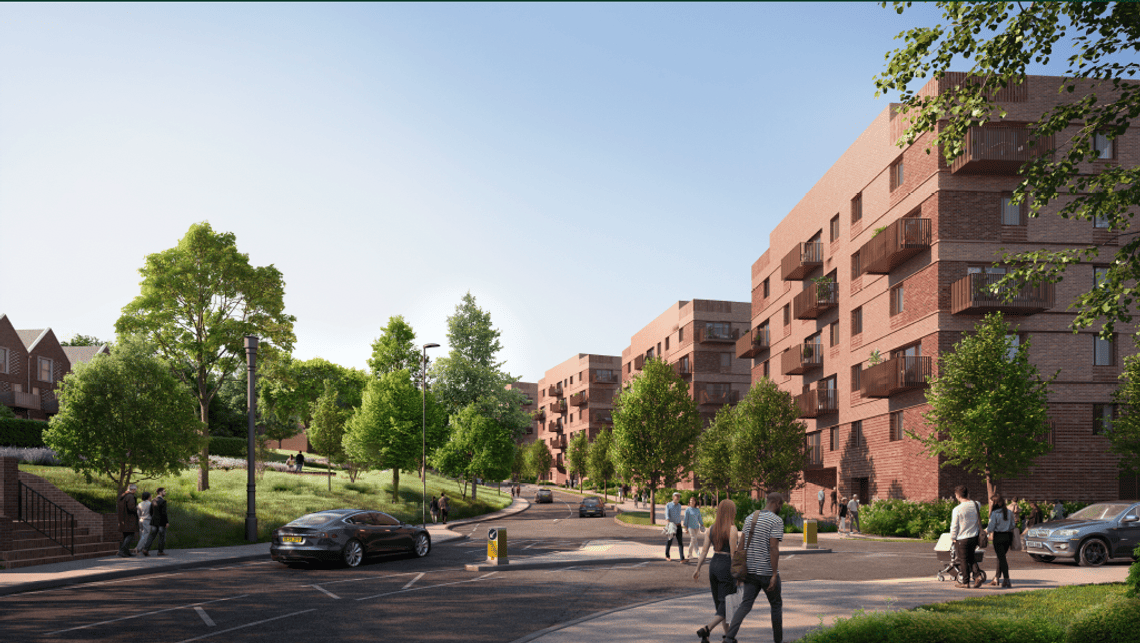 An image of the proposed Bull Hill development