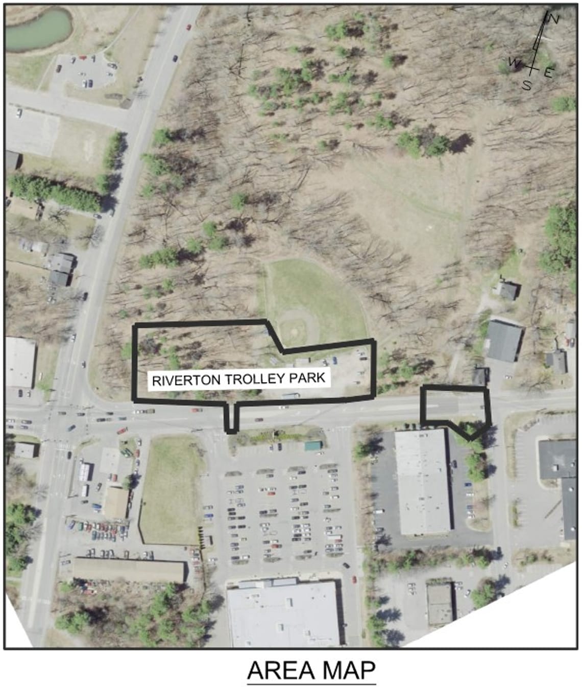 A map that is more zoomed in and shows where the site is located in relationship to adjacent sites uses. 