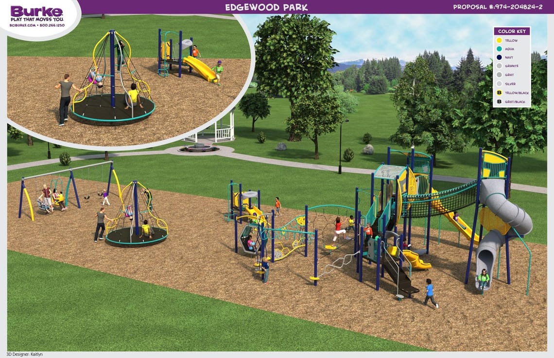 Rendering of Edgewood Park