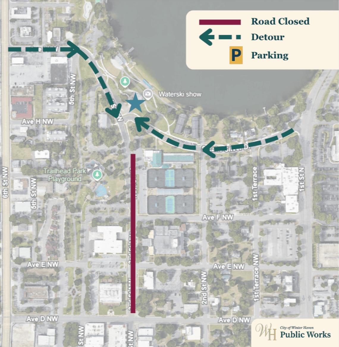 Dr. Martin Luther King, Jr. Detour Map