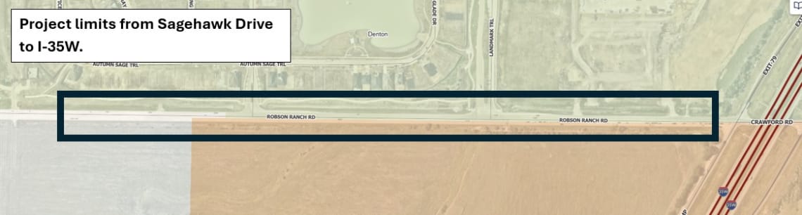 Limit from Sagehawk to I-35W.