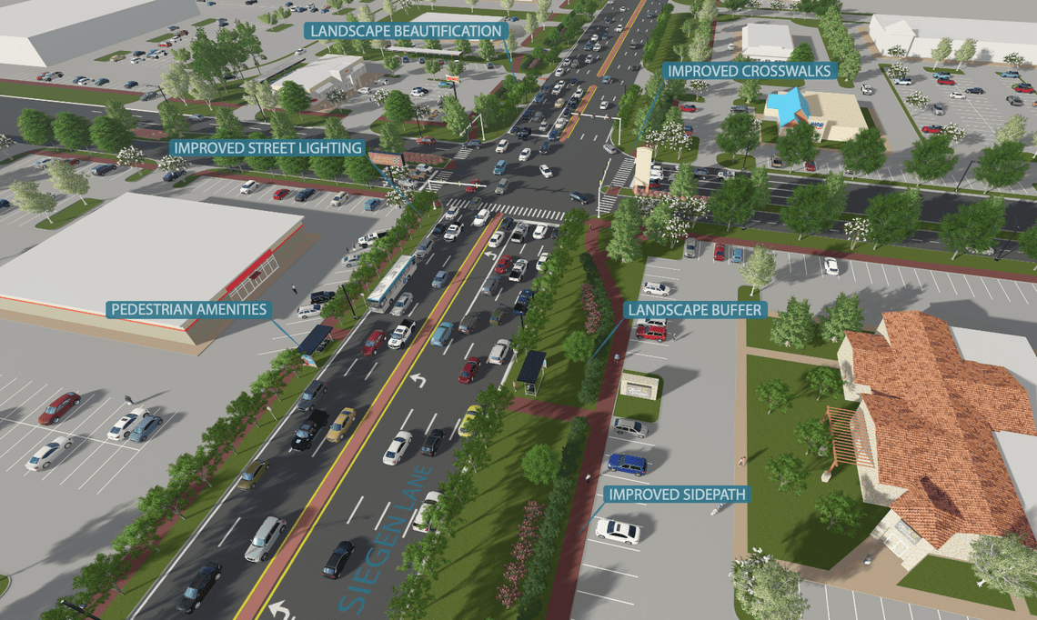 Rendering of Siegen Lane