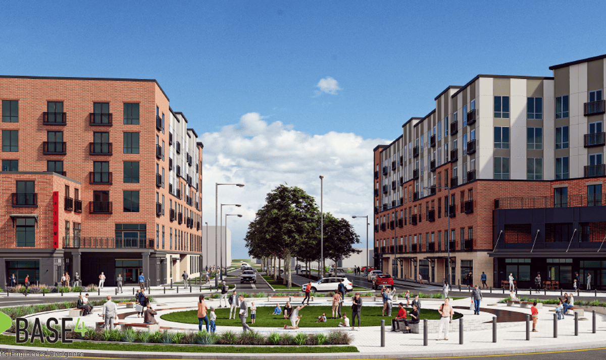 Conceptual Rendering of Trail East & Trail West developments