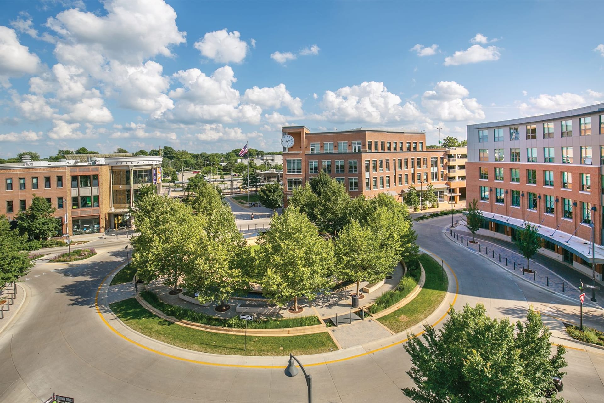 Image of Town of Normal City Hall and Uptown Circle
