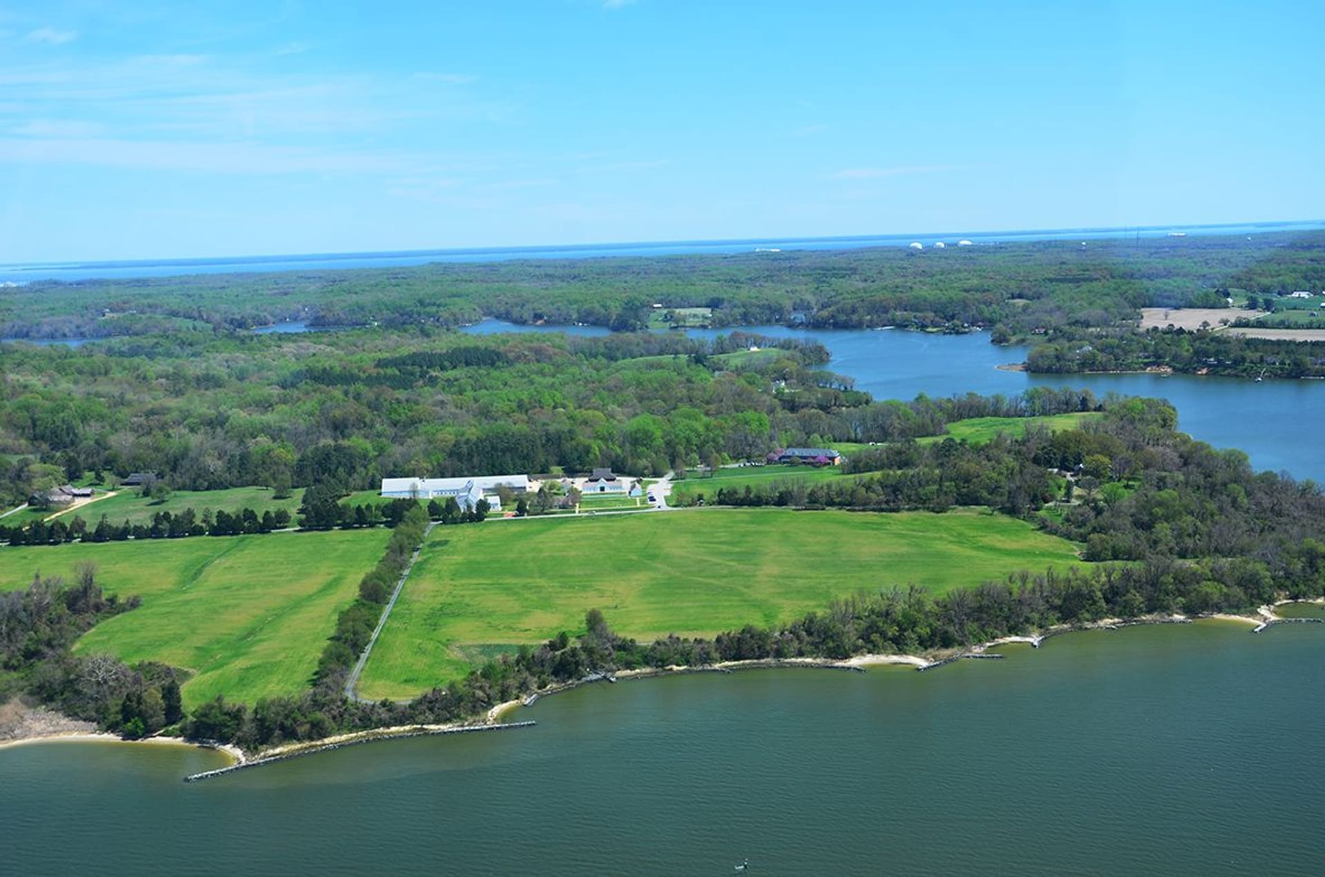 Aerial view of Jefferson Patterson Park & Museum