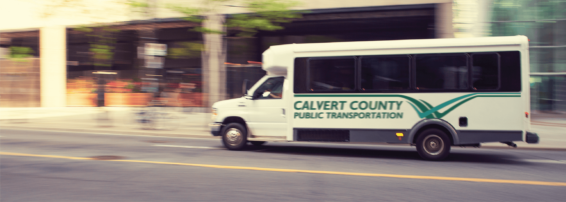 Calvert County transportation bus