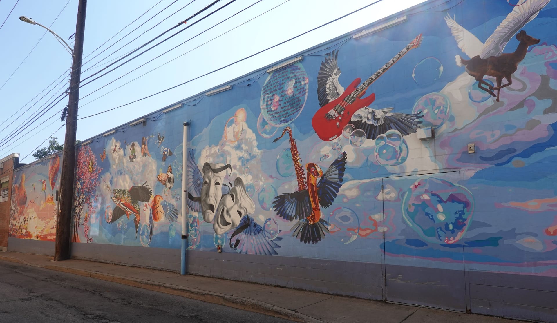 A mural in Calder Way