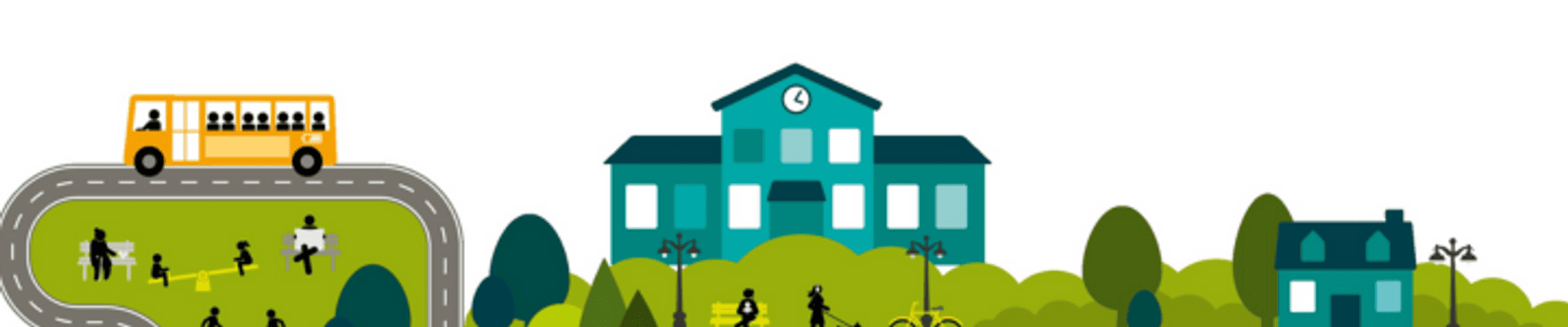 Animated image of town