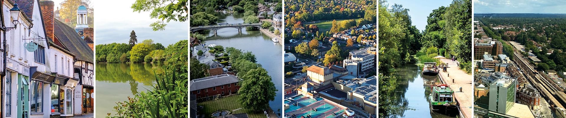 Montage of images to show West Surrey