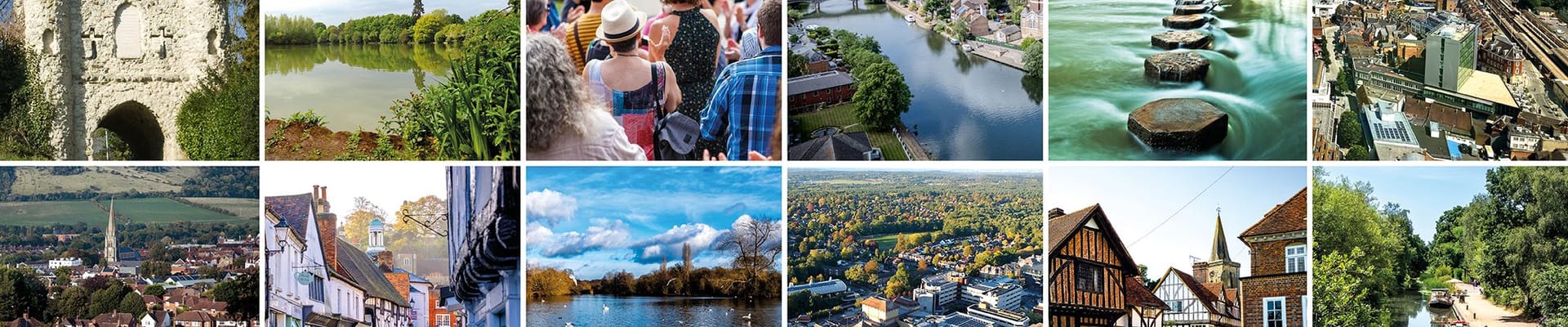 Montage of images to show Surrey