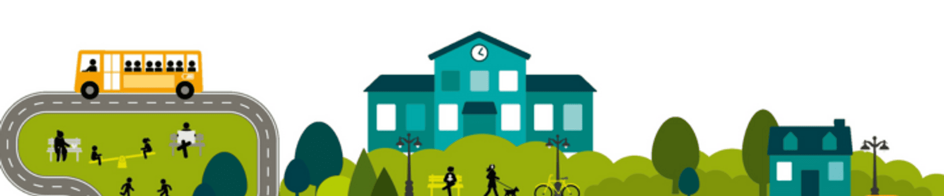 Animated image of a town