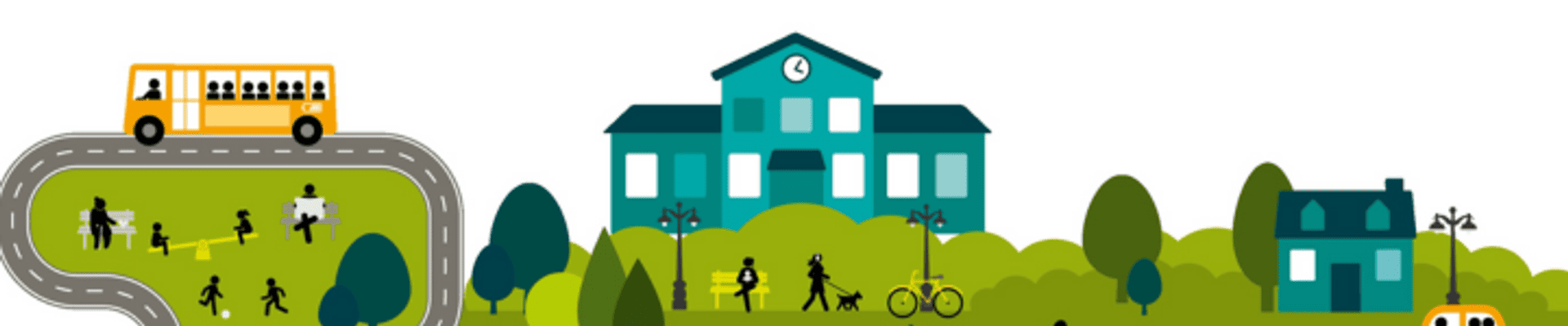 Animated image of town