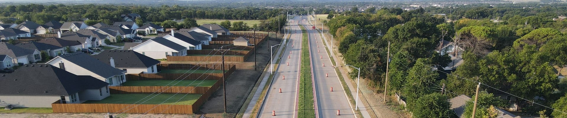 picture of new alignment of South Bonnie Brae connecting to Roselawn Drive