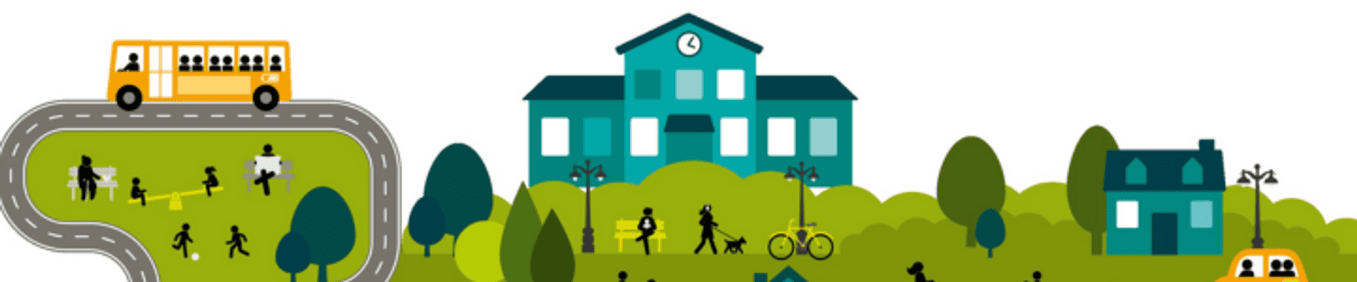 Animated image of town