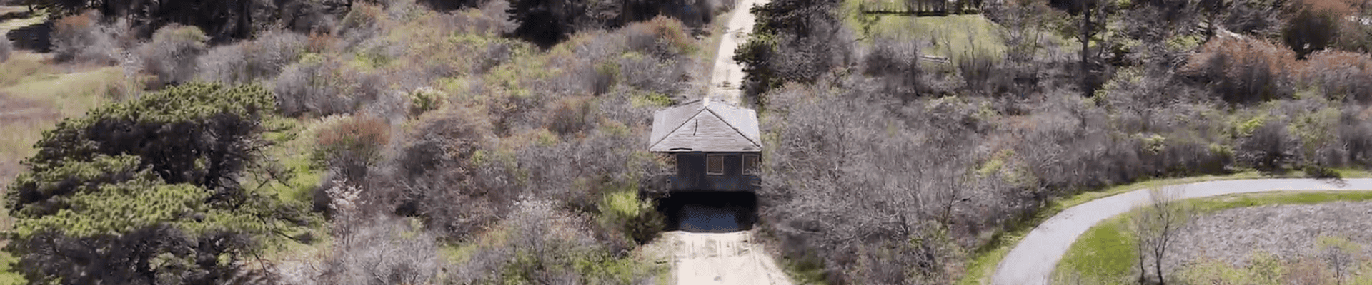 Aerial of a house move