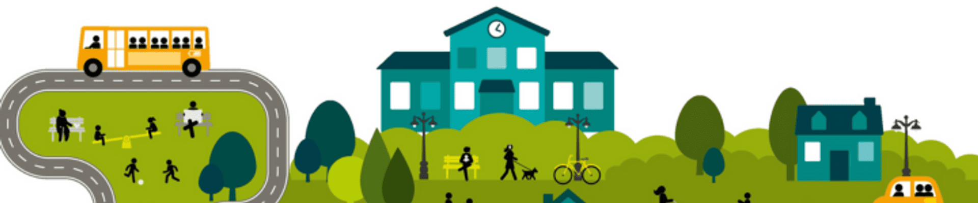 Animated image of town