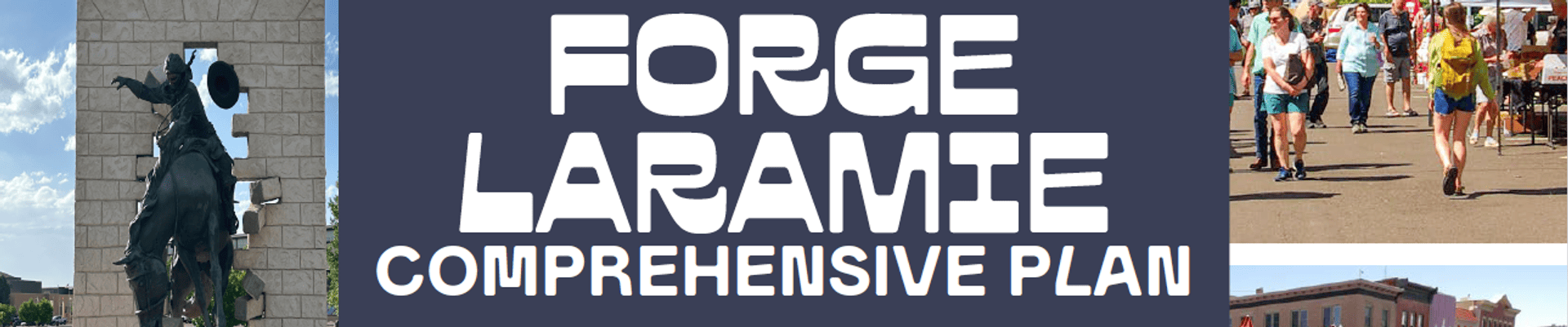 Forge Laramie Comprehensive Plan with Breaking through Art and Farmers Market Picture
