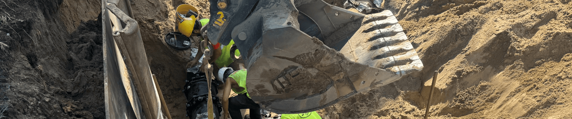New Watermain installation, Apple Ave near Getty St