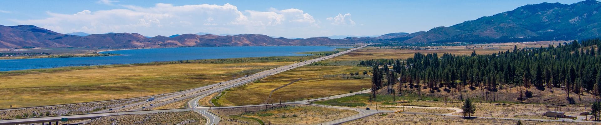 View of Washoe Valley, including Washoe Lake and 395 Hwy