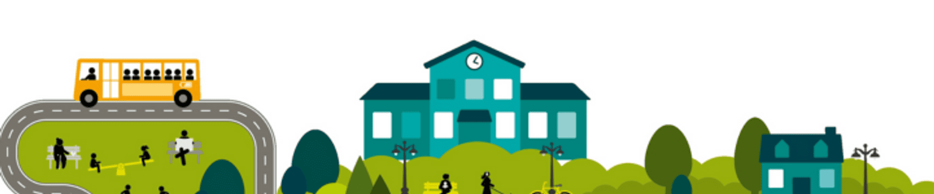 Animated image of a town