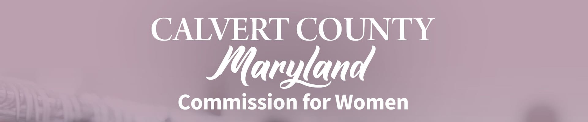 Calvert County Maryland Commission for Women logo