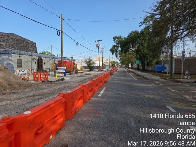 Work along North Florida Avenue near East Kay Street.