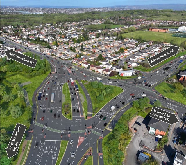 aerial drone shot of a community