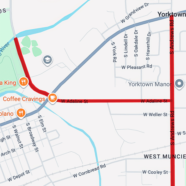 Map of Construction Area