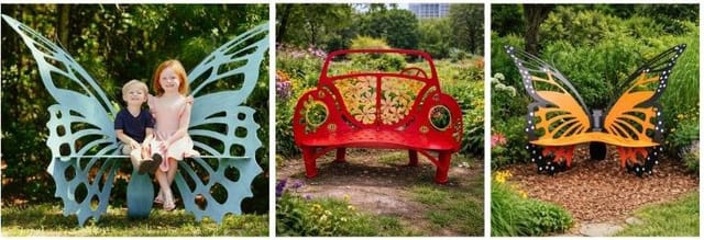 Option 2: Artistic benches in City parks