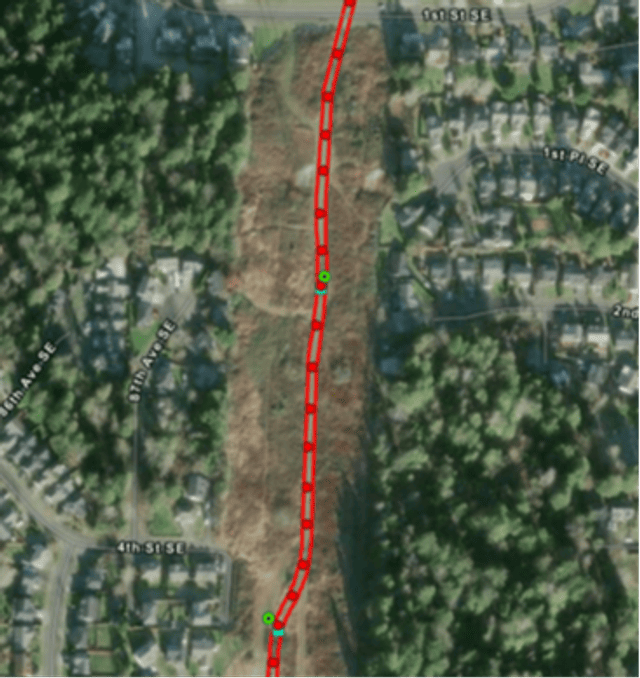 Bayview Trail connector shovel probe map 2