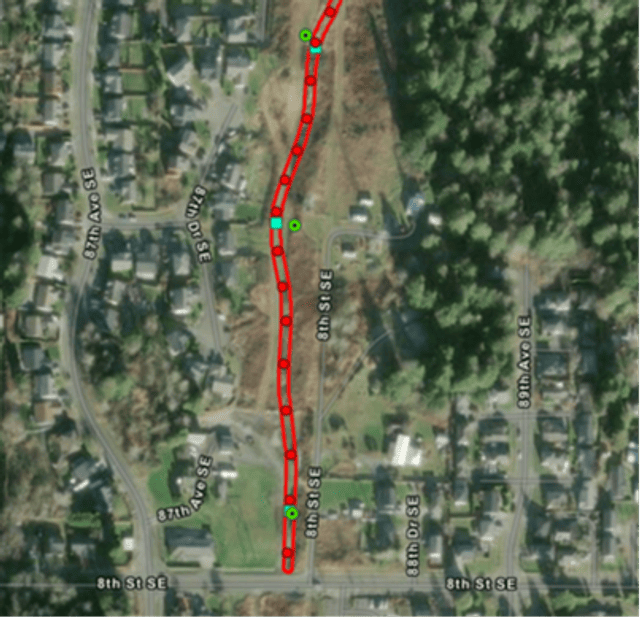 Bayview Trail connector shovel probe map 3