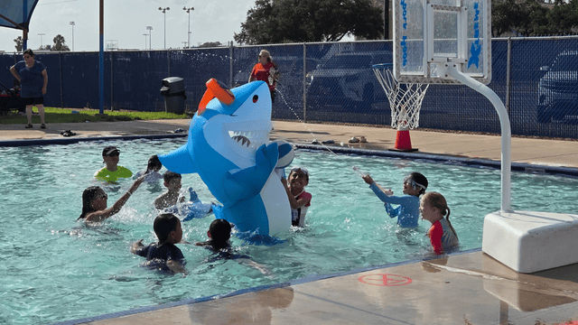 Municipal Pool - Shark Theme Day 