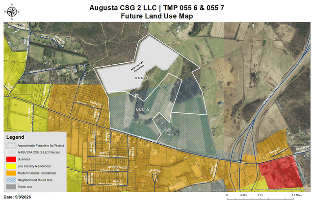 Future Land Use map showing subject property.