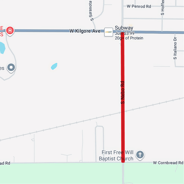 Map of Construction Area