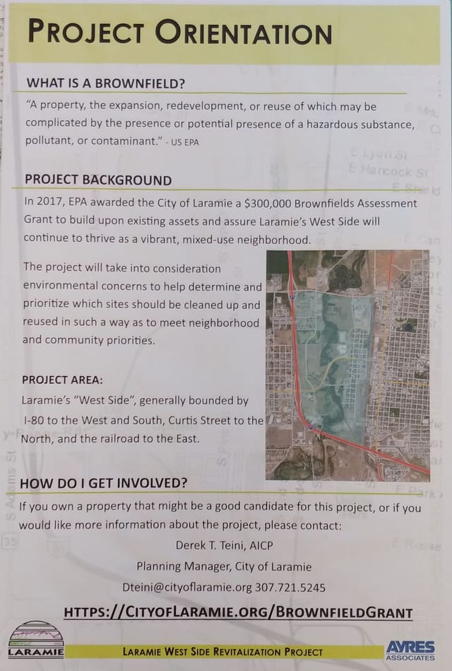 Poster explaining the project.