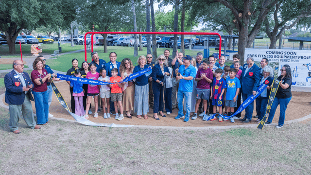 Ribbon cutting for the addition of Exercise Equipment to 5 parks