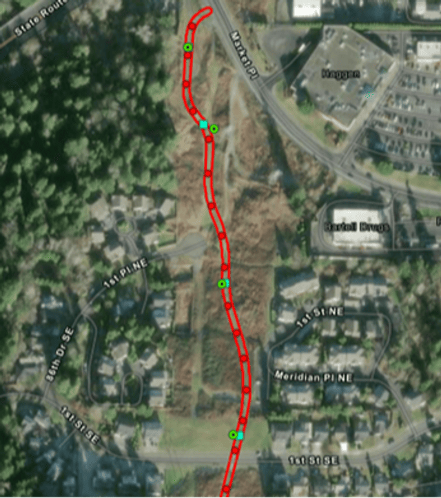 Bayview Trail connector shovel probe map 1