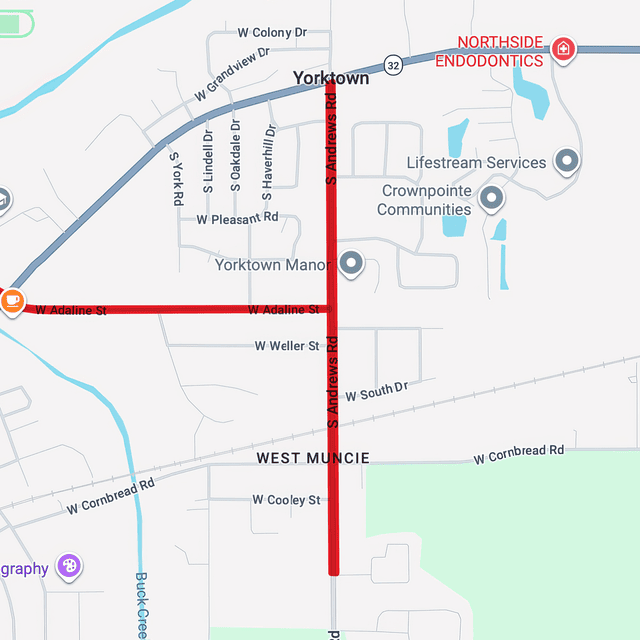 Map of Construction Area