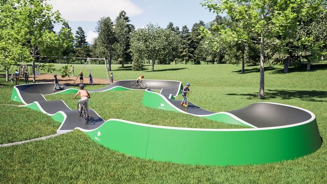 The proposed pump track.