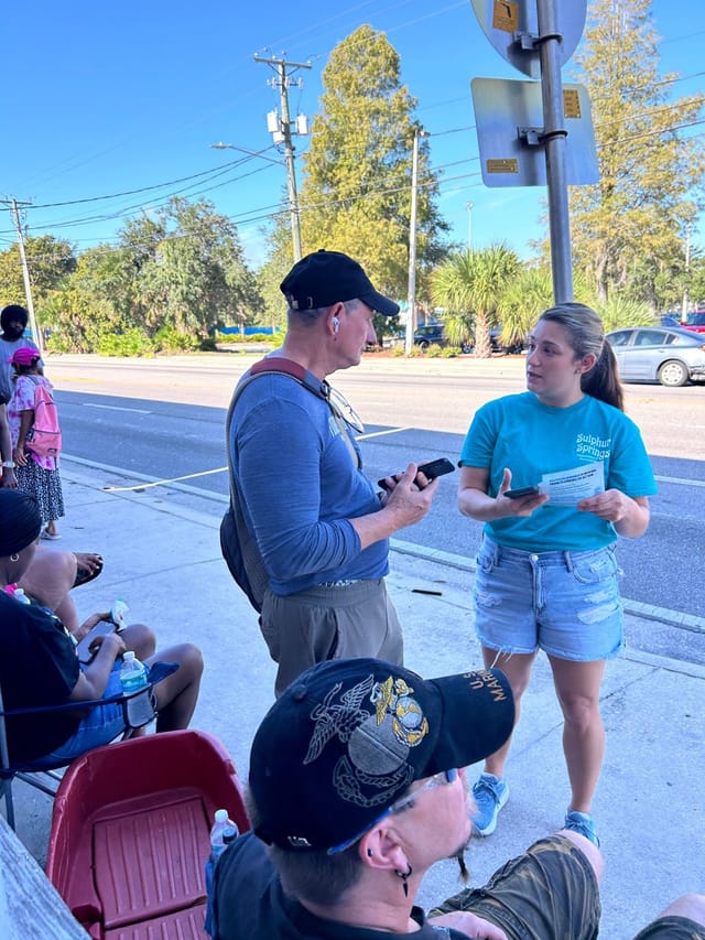 Sulphur Springs Stewards at an outreach event
