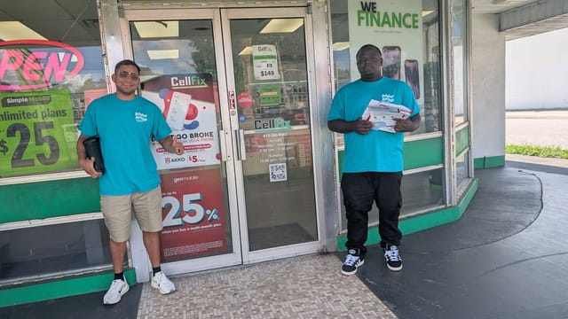 Sulphur Springs Stewards doing business outreach