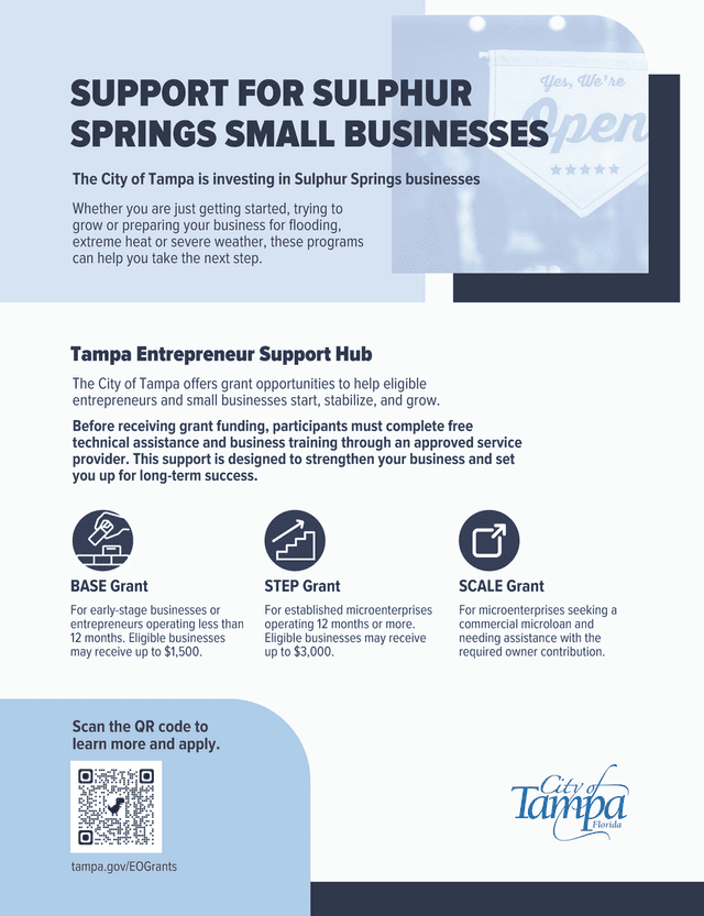 Small business support flyer page 1