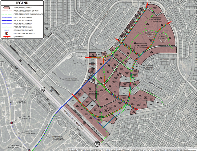 Map of proposed site